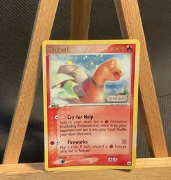 Torkoal Reverse Holo Stamped 27/92 Pokemon Legend Maker - NM/M - Image 1