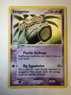Pokemon TCG Exeggutor EX FireRed & LeafGreen Holo Rare 5/112 2004 80 HP Komiya - Image 1