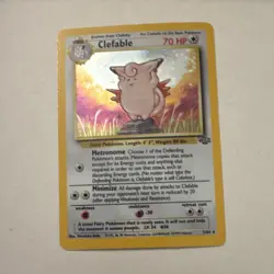 Pokemon Clefable 01/64 Jungle Holo Rare Unlimited 70 HP English Stage 1 - Image 1