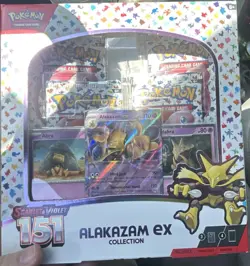 Pokemon Scarlet & Violet 151 Alakazam ex Collection Box 4 Booster Packs - Image 1