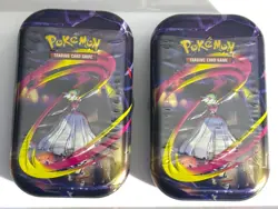 Pokemon TCG Mega Heroes Mini Tin Lot Of 2 Feat. Gardevoir Sealed Brand New !! - Image 1