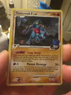 2009 Pokemon Toxicroak G LV.45 Holo Black Stars Diamond & Pearl Promos DP41 SP - Image 1