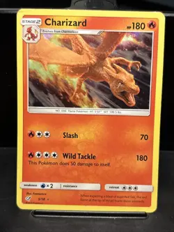 2019 Detective Pikachu Pokemon TCG Charizard 5/18 holo rare - Image 1