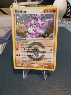 Nidoking Holo Rare Reverse Holo FireRed & LeafGreen 8/112 Pokemon TCG - Image 1