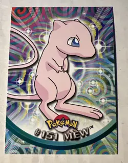 2000 Pokemon MEW #151 [Non-Holo] Topps Blue Logo 1st TV Animation NM-MT RARE 🤗 - Image 1