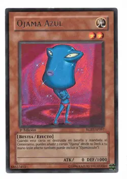 Yu-Gi-Oh Card: Ojama Azul (Blue) RGBT-SP097 SPANISH (RGBT-EN097) 1st Ed RARE! EX - Image 1
