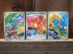 Pokemon First Partner Illustration Collection Series 1 Kanto Gen 1 Starters Set - Image 1