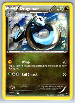 Pokemon Dragonair B&W Plasma Freeze 82/116 LP - Image 1