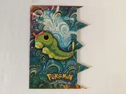 2000 TOPPS Pokemon #10 Caterpie Stage 1 Die Cut Embossed card EV1 of 12 - Image 1