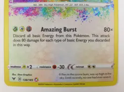 Rayquaza 138/185 SWSH04: Vivid Voltage Holo NM Pokemon TCG - Image 3