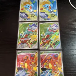 Pokemon First Partner Illustration Collection Series 1 Gen 1 Starters Set *MINT* - Image 1
