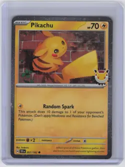 Pikachu (Pokemon Day 2026) Common Miscellaneous Cards & Products 051/162 NM - Image 1
