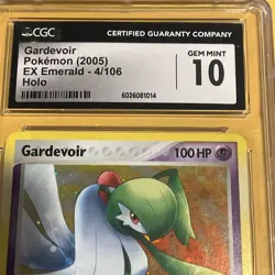 2005 Pokemon EX Emerald Holo Gardevoir #4/106 CGC 10 Gem Mint - Image 3