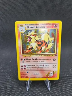 Blaine's Arcanine 1/132 Pokemon Gym Challenge Holo LP - Image 1