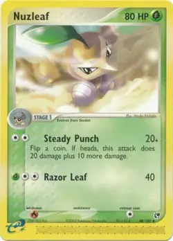 Pokemon - Nuzleaf - 48/100 - Uncommon - EX Sandstorm - NM - Image 1