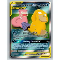 Slowpoke & Psyduck GX 218/236 Unified Minds Full Art Tag Team Pokemon - Image 1