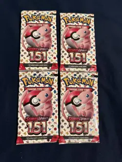 Pokemon Scarlet & Violet 151 Booster Pack Sealed lot of 4 - Image 1