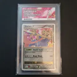 Pokemon 2021 Celebrations Zacian Lv. X Black Star Promo SWSH135 Ace 9 MINT - Image 1