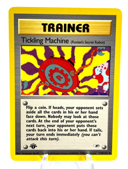 1st Edition Tickling Machine 119/132 - Gym Heroes - Trainer - Pokemon - NM - Image 1