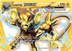 LUXRAY BREAK 47/122 XY BREAKPOINT POKEMON (ULTRA RARE, LP) - Image 1