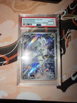 N's Reshiram - (Journey Together Stamped) 167/159 Box Topper PSA 10 Pokemon - Image 1