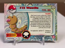 1999 Topps Pokemon #13 Weedle (TV Animation Series 1) 1st Print Blue Logo NM - Image 2