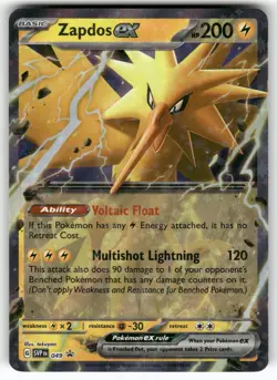 Zapdos ex 049 Holo Promo Scarlet & Violet Promo Pokemon Near Mint - Image 1