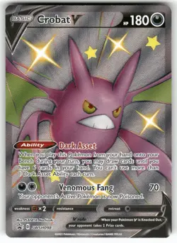 Crobat V SWSH098 Holo Promo Sword & Shield Promo Pokemon Near Mint - Image 1