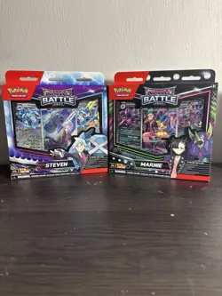 Pokemon Rival Battle Deck Set of 2 Steven and Marnie Sealed - Image 1