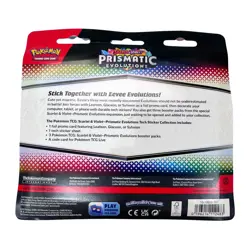 Pokemon Prismatic Evolutions Tech Sticker Collection Glaceon Sealed New TCG - Image 2