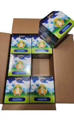 Pokemon GO Dragonite VSTAR Premier Deck Holder Collection 6-Box CASE SEALED!! - Image 2