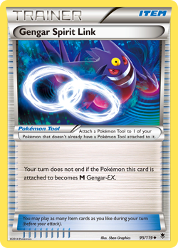 Gengar Spirit Link 95/119 Uncommon Phantom Forces Pokemon LP - Image 4