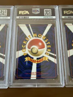 2000 Pokemon Suicune, Entei, and Raikou Neo Revelations Japanese PSA 8 Set - Image 5