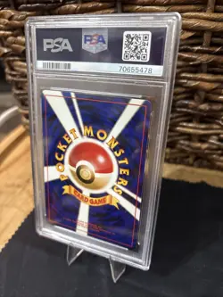 1996 POKEMON BASE SET JAPANESE #68 MACHAMP-HOLO PSA 9 Swirl - Image 3