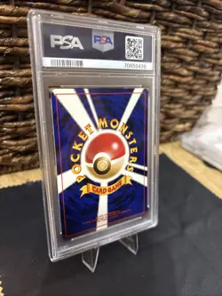 1996 POKEMON BASE SET JAPANESE #68 MACHAMP-HOLO PSA 9 Swirl - Image 4