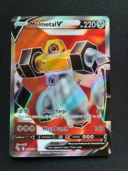 Melmetal V (Full Art) Pokemon GO 075/078 Ultra Rare Metal Holo - Image 1
