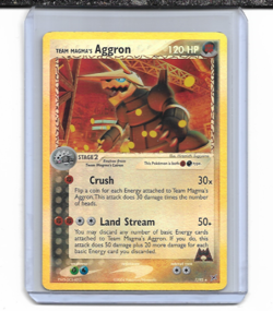 Pokemon Team Magma vs Team Aqua Team Magma's Aggron Reverse Holo Rare #7/95 - Image 1