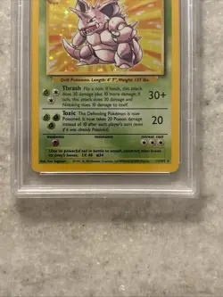 1999 Pokemon Game Nidoking Holo #11 PSA 8 NM-MT - Image 2
