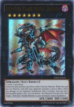 Red-Eyes Flare Metal Dragon - LDK2-ENJ41 - Ultra Rare - Unlimited Edition - Near - Image 1