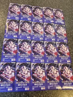 LOT OF 20 One Piece TCG The Azure Sea’s Seven OP-14 Sleeved Booster Pack Sealed - Image 1