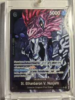 One Piece TCG St. Ethanbaron v. Nusjuro Alt Art White Text, OP13-080 - Image 1