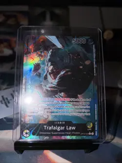 One Piece TCG Trafalgar Law Leader Parallel OP10-022 Alt Art Royal Blood - Image 1