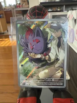 Pokemon TCG N's Zorua SVP 189 Black Star Promo Card Journey Together ETB - Image 1