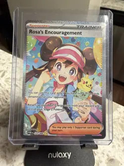 Rosa's Encouragement 123/088 SIR Perfect Order Pokemon Card Full Art Trainer - Image 1