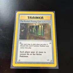 The Rocket's Training Gym Stadium Card 104/132 - Gym Heroes - Vintage Pokemon - Image 1