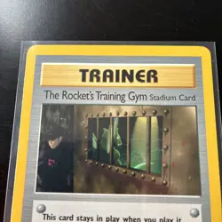 The Rocket's Training Gym Stadium Card 104/132 - Gym Heroes - Vintage Pokemon - Image 2