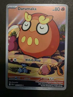 Darumaka 097/086 Sv: Black Bolt Illustration Rare NM Holo Pokemon Card - Image 1