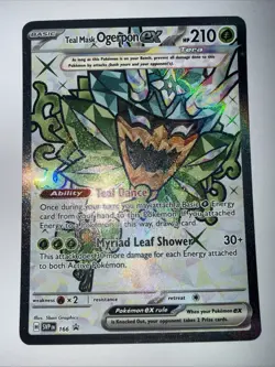 Teal Mask Ogerpon ex 166 Sv: Scarlet & Violet Promo Cards Holo - Image 1