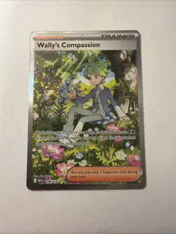Pokemon TCG Mega Evolution Wally's Compassion Trainer Card 186/132 - Image 1
