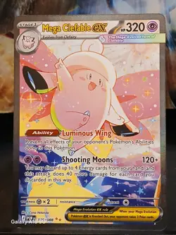 Mega Clefable EX SIR 119/088 Perfect Order English Pokemon Card NM +2 More Cards - Image 2